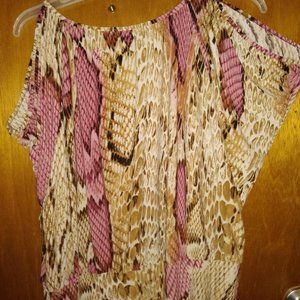 Leopard print Tunic with shoulders cut out